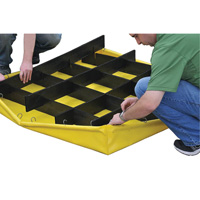 4-Drum Flexible Ultra-Spill Pallet&reg;, 66 US gal. Spill Capacity, 48" x 48" x 7" D. Morneault & Fils