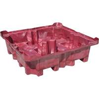 4-Drum Ultra-Spill King&reg; Drum Spill Pallet, 85 US gal. Spill Capacity, 51" x 51" x 17.5" D. Morneault & Fils