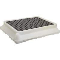 P4 Ultra-Spill Tray, 17" lo x 21" la x 4" h, Cap. de d&eacute;versement 2,9 gal. US D. Morneault & Fils