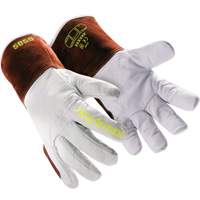 HeatArmor&reg; 5058 Welding Gloves, Grain Goatskin, Size Small/7 D. Morneault & Fils