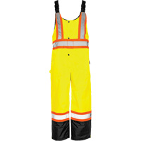 TO1 Winter Traffic Overalls, Polyester, Small, Black/High Visibility Lime-Yellow D. Morneault & Fils