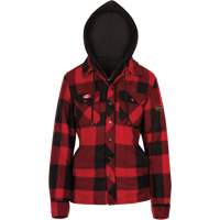 415RBW Quilted Hooded Shirt, Women's, X-Small, Multi-Colour D. Morneault & Fils