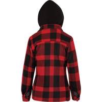 415RBW Quilted Hooded Shirt, Women's, X-Small, Multi-Colour D. Morneault & Fils