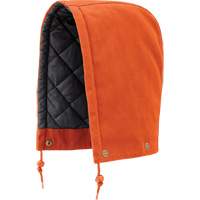 539 Capuchon pour parka, blouson aviateur ou combinaison de s&eacute;curit&eacute; matelass&eacute;e, Orange, Coton D. Morneault & Fils