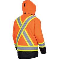 5407 Waterproof Insulated Heated Safety Jacket, Men's, Small, High-Visibility Orange D. Morneault & Fils