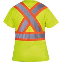 6949 T-shirt de s&eacute;curit&eacute; en il-de-perdrix pour femme, Polyester, T-petit, Jaune lime haute visibilit&eacute; D. Morneault & Fils