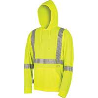 6965 Chandail &agrave; capuchon de s&eacute;curit&eacute; en il-de-perdrix, Petit, Jaune lime haute visibilit&eacute; D. Morneault & Fils