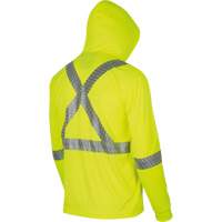 6965 Chandail &agrave; capuchon de s&eacute;curit&eacute; en il-de-perdrix, Petit, Jaune lime haute visibilit&eacute; D. Morneault & Fils
