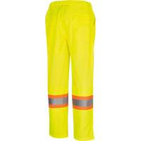 5999PW Women's  Traffic Safety Pants, Polyester, X-Small, High Visibility Lime-Yellow D. Morneault & Fils