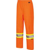 5627W Women's Waterproof Bib Pants, Polyester/Polyurethane, X-Small, High Visibility Orange D. Morneault & Fils