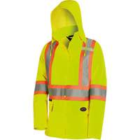 5628W The Rock Women's 300D  Quilted Safety Parka, Polyester/Polyurethane, High Visibility Lime-Yellow, X-Small D. Morneault & Fils