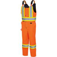 5040 Waterpoof Quilted Safety Overalls, Polyester, Small, High Visibility Orange D. Morneault & Fils