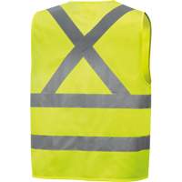 6886 High-Visibility Tricot Safety Vest, High Visibility Lime-Yellow, Small, Polyester D. Morneault & Fils