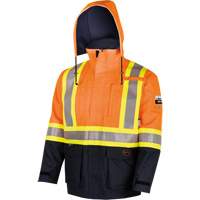 4484 Defender&reg; FR/Arc/Antistatic Trilaminate Safety Jacket, Small, Black/High Visibility Orange, 11 cal/cm² D. Morneault & Fils