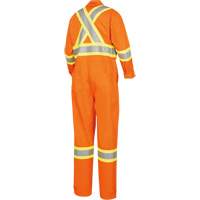 5551T Flame-Gard&reg; FR/Arc-Rated Coverall, Size 40 (Tall), High Visibility Orange, 9.1 cal/cm² D. Morneault & Fils