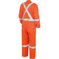 7708A "The Rock" FR-Tech&reg; High Visibility FR/Arc Rated Coveralls, Size 36, High Visibility Orange, 10 cal/cm² D. Morneault & Fils