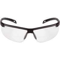 Lunettes de lecture H2MAX avec monture noire, Antibu&eacute;e, Transparent, Dioptrie 2,0 D. Morneault & Fils