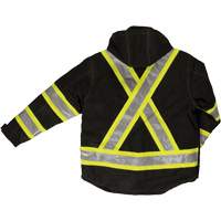 Ripstop 4-in-1 Safety Jacket, Polyester, Black, X-Small D. Morneault & Fils
