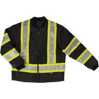 Ripstop 4-in-1 Safety Jacket, Polyester, Black, X-Small D. Morneault & Fils