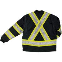 Ripstop 4-in-1 Safety Jacket, Polyester, Black, X-Small D. Morneault & Fils