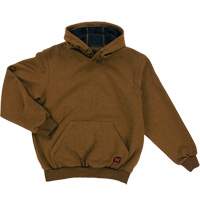 Water Repellent Fleece Pullover Hoodie, Men's, Small, Brown D. Morneault & Fils