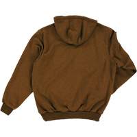 Water Repellent Fleece Pullover Hoodie, Men's, Small, Brown D. Morneault & Fils