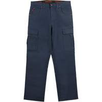 WP100 Work Pants, Cotton/Spandex, Navy Blue, Size 0, 30 Inseam D. Morneault & Fils