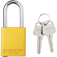 Lockout Padlock, Safety Padlock, Keyed Different, Aluminum, 1-1/2" Width D. Morneault & Fils