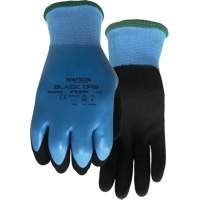 Stealth Black Ops Water-Resistant Gloves, Size Small, 15 Gauge, Rubber Latex Coated, Glass Fibre/Polyester Shell, ASTM ANSI Level A4 D. Morneault & Fils