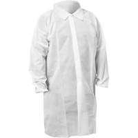 KleenGuard KGA10 Lab Coat, Medium, White D. Morneault & Fils