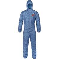 Hooded Coveralls, Large, Blue, MicroMax&reg; VP D. Morneault & Fils