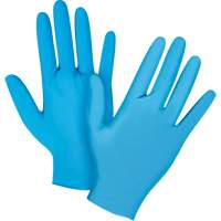 Emballages de gants jetables pour machine distributrice, Petit, Nitrile, 4,5 mils, Sans poudre, Bleu, Classe 2 D. Morneault & Fils