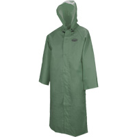 851 Hurricane Long Coat with Detachable Hood, Small, Green D. Morneault & Fils