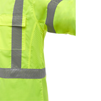 Bisley&reg; X-Back Long Sleeve Work Shirt with X-Airflow, Poly-Cotton, Small, High Visibility Lime-Yellow D. Morneault & Fils