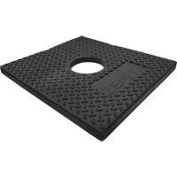 Rubber Delineator Post Base, 10 lbs. D. Morneault & Fils