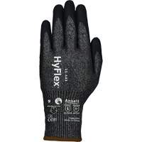 Gants r&eacute;sistants &agrave; la coupe HYFLEX 11-543, Taille 6, Calibre 13, Rev&ecirc;tement Nitrile, Enveloppe en Nylon/Acier inoxydable/PEHP/Spandex, ASTM ANSI niveau A7/EN 388 niveau F D. Morneault & Fils