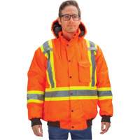 Waterproof 7-in-1 Winter Parka, High Visibility Orange, 2X-Large D. Morneault & Fils