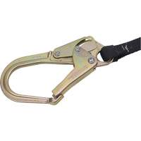 SA-6402-4 Shock Absorbing Lanyard, 4', Form Hook Center, Snap Hook Leg Ends, Polyester D. Morneault & Fils