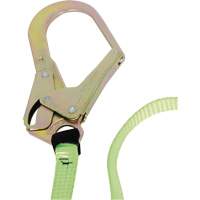 SA-54022-4 Shock Absorbing Lanyard, 4', Form Hook Center, Snap Hook Leg Ends, Polyester D. Morneault & Fils