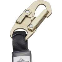 SA-5500-4 Shock Absorbing Lanyard, 4', Snap Hook Center, Snap Hook Leg Ends, Galvanized Steel D. Morneault & Fils