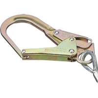 SA-5502-6 Shock Absorbing Lanyard, 6', Form Hook Center, Snap Hook Leg Ends, Galvanized Steel D. Morneault & Fils