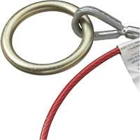 AS-21210-6 6' Cable Anchor with Snap Hook & O-Ring, Sling, Temporary Use D. Morneault & Fils