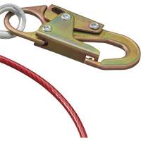 AS-21210-6 6' Cable Anchor with Snap Hook & O-Ring, Sling, Temporary Use D. Morneault & Fils