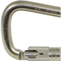 CP-03015-1 Zinc Plated Carabiner with 1" Gate Opening, Steel D. Morneault & Fils