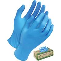 Gants jetables en tri polym&egrave;re, Petit, Poly&eacute;thyl&egrave;ne, 5 mils, Sans poudre, Bleu D. Morneault & Fils