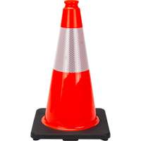 Premium Traffic Cone, 18", Orange, 6" Reflective Collar(s) D. Morneault & Fils