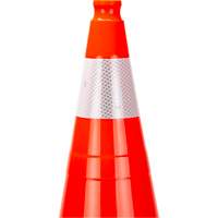 Premium Traffic Cone, 28", Orange, 4" Reflective Collar(s) D. Morneault & Fils