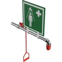 Douche de rinçage, Montage sur canalisation circulaire D. Morneault & Fils