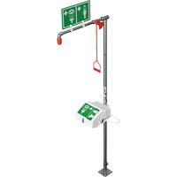 Douche combin&eacute;e avec cuvette ferm&eacute;e en ABS et entr&eacute;e inf&eacute;rieure, Socle D. Morneault & Fils