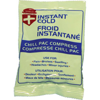 Compresse froide instantan&eacute;e Chill Pac, Froid, Utilisation unique, 4" x 6" D. Morneault & Fils